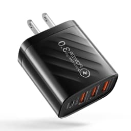 48W USB Charger QC3.0 Type C PD Fast Charging For IPhone14 Samsung Huawei Xiaomi Mobile Phone EU/US/UK Plug Wall Charger Adapter