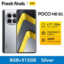 【World Premiere】POCO M8 5G Smartphone Global Version Snapdragon® 6 Gen 3 6.77" 120Hz Display 50MP Camera 5520mAh 45W NFC
