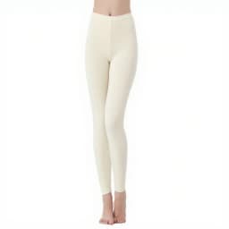 Women Solid Underwear Thermal Leggings Female Comfortable High Waist Home Trousers Lady Classic Daily Slim Fit Pants