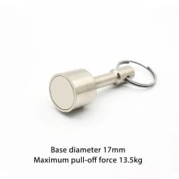 Bearing 4-24KG Super Strong Metal Magnet Check Car Keys Keychain Split Ring Pocket Keyring Hanging Holder Portable Outdoor Tools