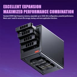 AOOSTAR WTR PRO 4-Bay NAS Mini PC [Full Configuration Version Last Batch] AMD Ryzen 7 5825U (8 Cores, 16 Threads, Up To 4.5GHz) Dual 2.5G Ethernet Ports Dual M.2 NVMe Slots Supports 4K Triple-Screen Output Suitable For Home Laboratory And Server Scenarios