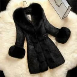 Women's Fur Coat Medium Length Imitation Mink Rabbit Fur Integrated Fashion Warm Jacket Middle aged Female Fur Jackets 5XL