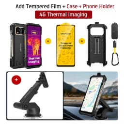 Ulefone Armor 27T 4G 10600mAh Rugged Phone Android 15 Smartphone 24GB +256GB 6.78"FHD+ 120Hz 64MP Night Vision Camera NFC