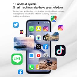ONEMYTH A19 Pro 3.95" Full Screen 4G LTE Mini Smartphone 2GB RAM 16GB ROM Android 10 Dual SIM 2000mAh Elderly Small Phone