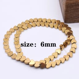 Plated Genuine Gold Color Retention AAA+ Natural Hematite Stone Spacer Loose Beads For Jewelry Making Diy Bracelets Finding