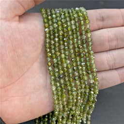 2 3 4mm Faceted Cubic Zirconia Beads Multicolor Zircon Round Loose Spacer Beads for Jewelry Making DIY Bracelet Necklace 15"