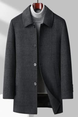2026 new arrival winter removable down liner wool coat,mens fashion thicken warm parkas trench coat casual woolen jackets men