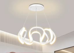 Modern Pendant Light Nordic Twisted Led Chandelier Ceiling Lamp Living Dining Room Chandelier Corridor Personalized INS Fixture