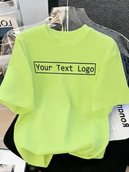 Customized Personalized Your Text Logo Female T Shirts Cotton Breathable Soft Workwear Casual Loose Home Clothes Trendy Y2K Tee