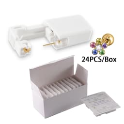 24PCS/Box Disposable Sterile Ear Piercing Unit Ear Cartilage Tragus Helix Piercing Gun More Safety Piercer Tool For Piercing