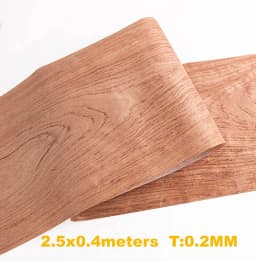 0.2-0.25mm Natural Thin Wood Veneer Roll White Oak Black Walnut Ebony Furniture Decorative Surface Board Panel Veener