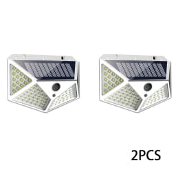 1-12 Pack Solar Lights Outdoor 100 LED Wall Lamp Motion Sensor Lights Waterproof Solar Street Light for Garden Porch Yard Garage