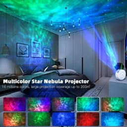 Intelligent Aurora Galaxy Starry Sky Projector Lamp Colorful 3D Nebula Dream Adjustment for Gaming Room Decor LED Lights Gift