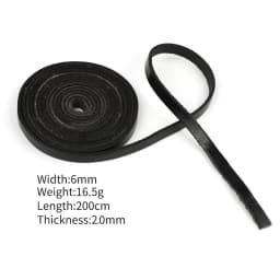 1 Roll 2 Meters DIY Genuine Leather Strips for Bag Accessories Belt Handle Crafts Making Cow Leather Strap Braided Threads