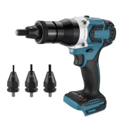 Powerful Riveting Gun Brushless Electric Rivet Nut Machine Kit with Riveter Heads Automatic Electric Riveter Set Riveting Tool