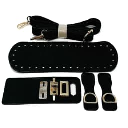 1/3pcs PU Leather Shoulder Bag Bottom Strap Handbag Shoulder Strap Woven Bag Set For DIY Handmade Bag Backpack Accessories