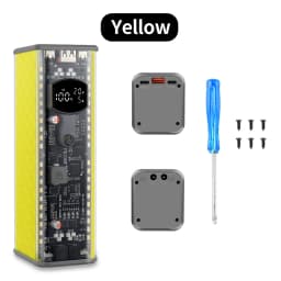 PD100W High-Power Power Bank Case Solder-Free 8-Cell 21700 Battery Holder DCVoltage Regulation High-Brightness LED Outdoor Light