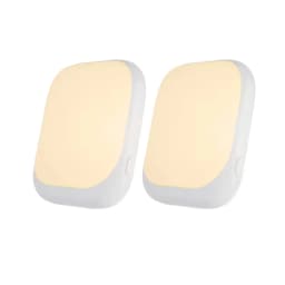 1/2pcs LED Plug-in Night Light, with Light Sensor, 0.5W Plug-in Night Light Suitable for Adults, 2700K Warm White Night Light