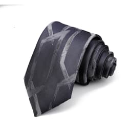 New Men's High Quality 8cm Flower Fish Pattern Jacquard Tie Paisley Polyester Necktie Office Business Party Accessories Gift