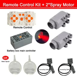 MOC Blue-tooth APP Remote Control Set - Rechargeable Battery Box Motor Set Speed Controller for PF Building Block Modifications