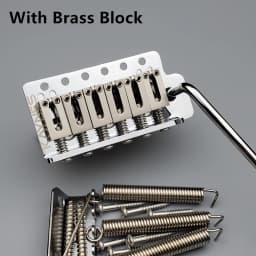 KAYNES 52.5MM Type ST Electric Guitar Tremolo System Bridge With Zinc or Brass Block for ST Guitar Chrome Silver Gold KY01