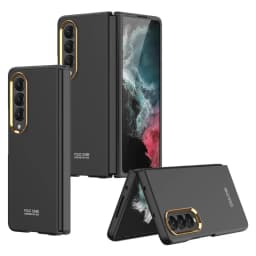 For Samsung Galaxy Z Fold 4 Ultra Thin Color Contact Lens Plated Metal Frame All-inclusive Protection Folding Cell Phone Cover