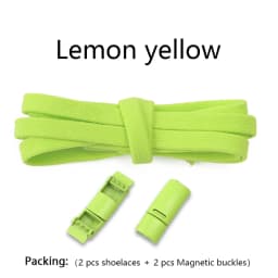 Magnetic Lock Shoelaces Elastic No Tie Shoe Laces Sneakers Shoelace For Kids and Adult One Size Fits All Shoes Shoestrings 1Pair