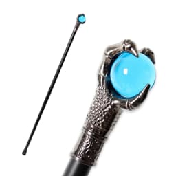 10 Colors Silver Alloy Dragon Claw Crystal Ball Walking Cane Detachable Vintage Walking Stick Cosplay Party Prop for Men Women