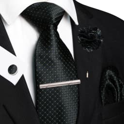 Brown Yellow Plaid Ties For Men Luxury 8cm Silk Tie Pin Pocket Square Cufflinks Tie Clip Set Business Party Wedding Accessories