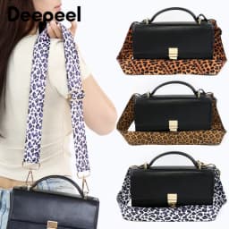 Deepeel 38mm Women's Leopard Bag Straps Crossbody Handbag Shoulder Belts 80-130cm Adjustable Wallet Tape Replacement Accessories