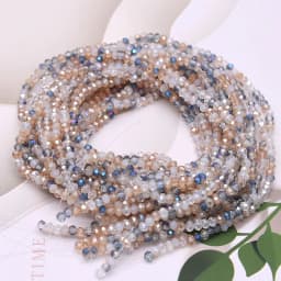 New Mixed AB color 2mm Czech crystal Glass Beads Rondelle Faceted Crystal Beads Needlework Loose Spacer Beads for Jewelry Making
