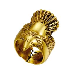 U7 Stainless Steel Big Rings for Man Bird Goat Octopus Shark Serpent Snake Bone Charm Size 7-14 Rock Punk Animal Skull Jewelry