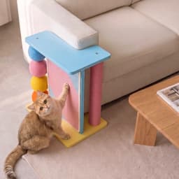 Sofa Corner Cat Scratching Post Couch Protector Sisal Scratcher Board Solid Wood Cat Scratchers Indoor Side Table Cats Furniture