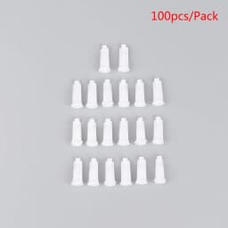 100Pcs Plastic Syringe Tips Caps Injector Dispenser Dispensing Needle Sealing Plug Standard Syringe Luer Stop Caps Supplies
