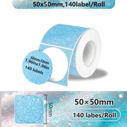 1Roll Label Sticker Self-Adhesive Thermal Paper,Suit for M110 M220 M200 E210 P50 DETONG P1 WP9520 Munbyn Nelko PM220 MiniPrinter