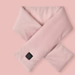 USB Women Men Heating Scarf Temperature Scarf 3 Gears Wrap Fleece Washable Electric Neck Warmer Not Inclound Battery for Camping