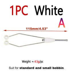Bimoo Steel-Alloy and Bi-ceramic Tip Fly Tying Bobbin Holder Standard & Small Thread Bobbin Fishing Dry Wet Fly Lure Making Tool