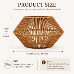 E27 Hemp Rope Woven Iron Pendant Lamp, Bulb Not Included, 1.2m Adjustable Hanging Wire for Kitchen Island Bar Corridor Decor