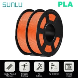 SUNLU 2KG 3D PLA/PETG/PLA PLUS/Clear Filament 1.75mm 2Roll 1KG 3D Printer Neatly Wound Filament for 3D Printer & 3D Pen