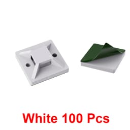 Cable Organizer 50 Pcs Self Adhesive Nylon Removable Base Cord Management Base Mount Zip Tie Mounts For Outdoor Cable Organizer