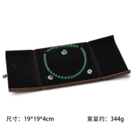 Pearl Necklce Gift Box Velvet Necklace Packaging Box Ring Holder Display Showcase Pendant Organizer