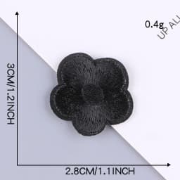 Self Adhesive Small Black Embroidery Patches for Clothing Jeans Iron on Clothes Sticker OK Sport Letter Applique DIY Hole Repair