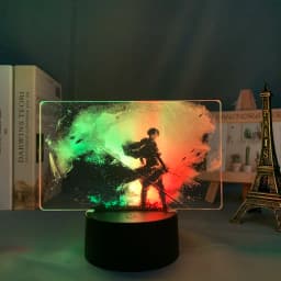 Colorful Anime Two Tone Lamp Attack on Titan for Kid Bedroom Decor Birthday Gift Nightlight Manga AOT Dual Color Led Night Light