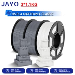 JAYO 3.3KG High Speed Matte  PLA=PLA Classic Filament 1.75mm 30mm/s - 600mm/s Print Range High Flow Speedy PLA Printer Filament