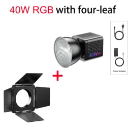 Ulanzi L024 40W RGB Fill Light Video Light COB Light Bi-color 0-359° RGB Mini Bowens Mount Fill Light from BR