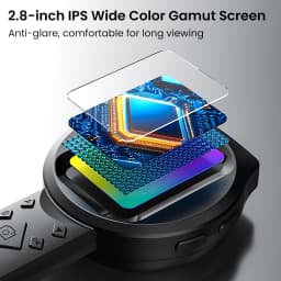 100X Portable Digital Magnifier 1080P HD Microscope 2.8-inch IPS Handheld Mignifying Glass for Electronics Repair Check Jewelry