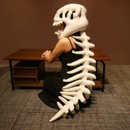Large Size Huge Dinosaur Skeleton Plush Toys for Sleeping Cushion Anime Game Gift Creative Cosplay Props Halloween Costume Gift