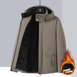 Big Size Winter Jacket Men Hooded Zip Up Padding Male Waterproof Padded Coat Fur Fleece-lined Warm Thick Windbreaker Plus 10XL
