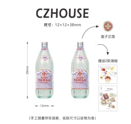 1/6 Scale Miniature Dessert Collection: Heart Cake, Churros, Smile Cookies Soda Bottle & Tiny Bear for BJD Dollhouse Party Scene