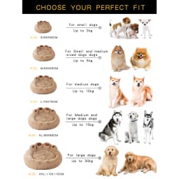 Fluffy Dog Bed Winter Plush Kennel Accessories Pet Products Large Dogs Beds Bedding Sofa Basket Small Mat Cats Big Cushion Puppy
